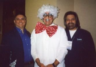 Can you guess which one of us is wearing a wig?